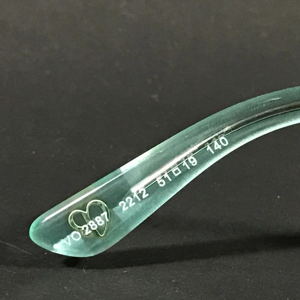 Vogue Eyeglasses Frames VO2887 2212 Clear Green Square Full Rim 51-19-140